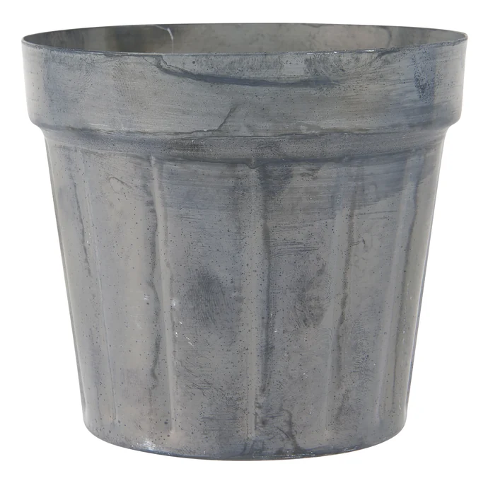 Ib Laursen / Kovový obal na květináček Pot Plain Grooves
