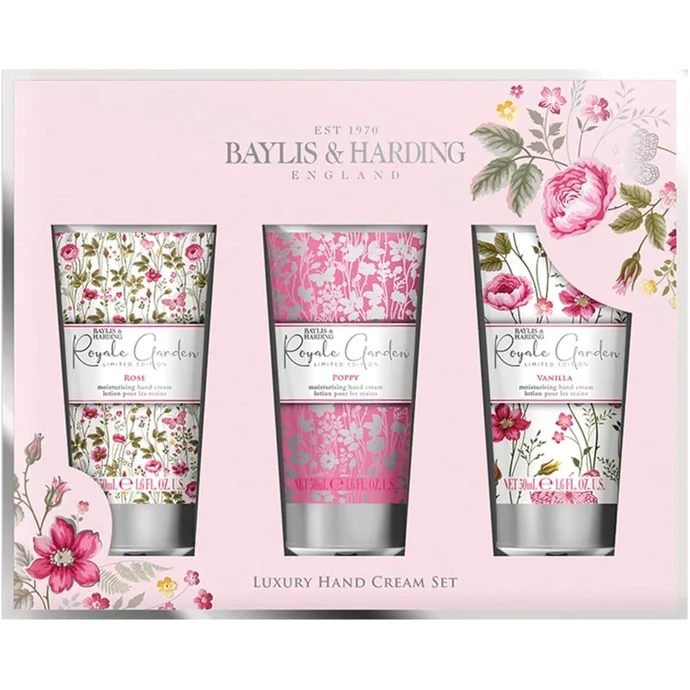 Baylis & Harding / Sada krémov na ruky Poppy & Vanilla - 3x50ml