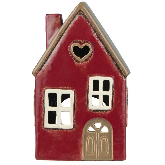 IB LAURSEN / Keramický svietnik Stillenat Heart Brown Door