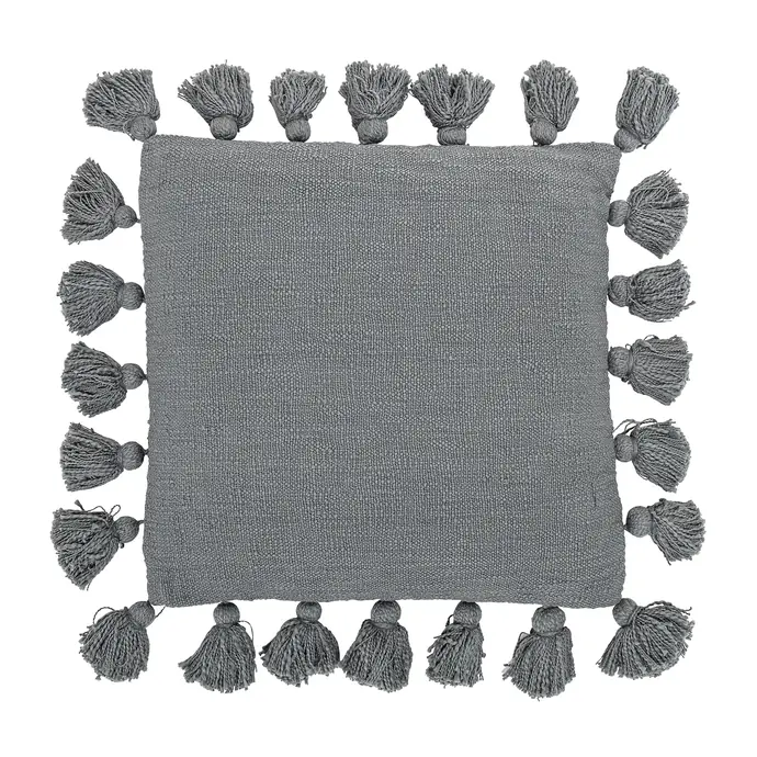Bloomingville / Polštář Grey Fringes