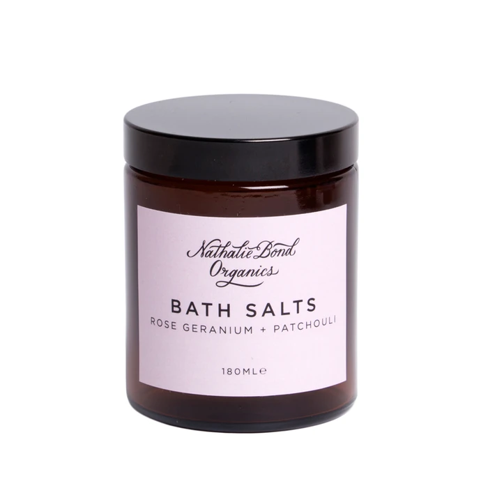 Nathalie Bond / Koupelová sůl Rose Geranium + Patchouli 180 ml
