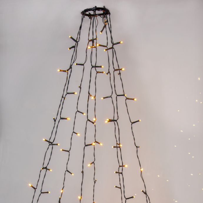 STAR TRADING / Svetelná LED reťaz na stromček Golden Warm White vnútorný/vonkajší