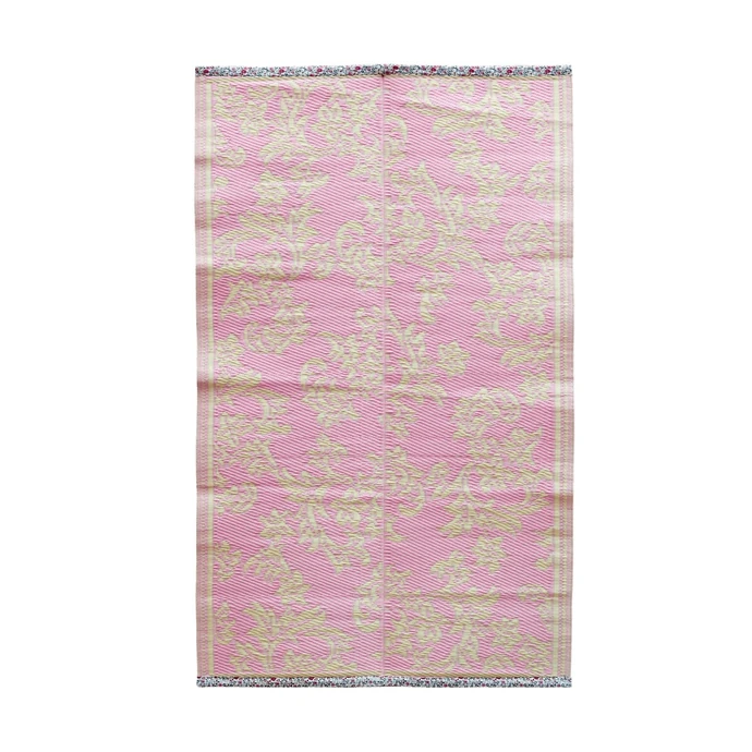 rice / Vonkajší koberec Bubblegum Pink and Creme 150x90 cm