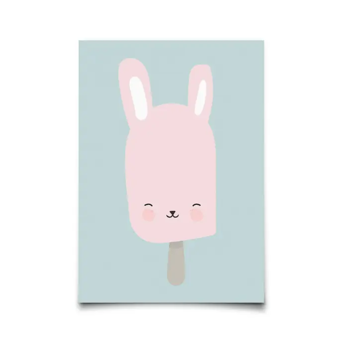 EEF lillemor / Pohľadnica Ice-cream Bunny A6