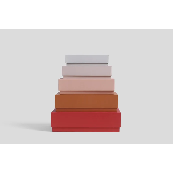HAY / Papierová krabica Desktop Box Red - 5 druhov