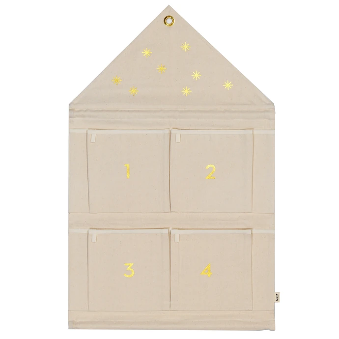 Ferm Living / Adventní kalendář House Off-white