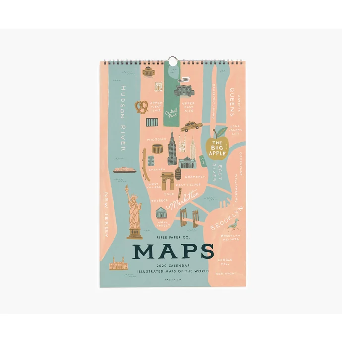 Rifle Paper Co. / Nástenný kalendár City Maps 2020