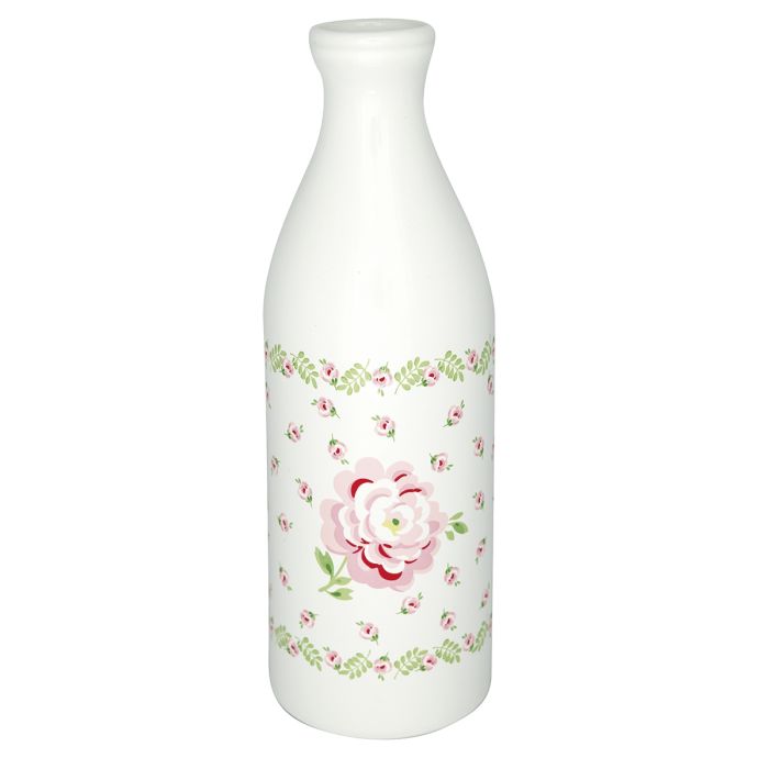 GREEN GATE / Porcelánová láhev Lily Petite White 1 l
