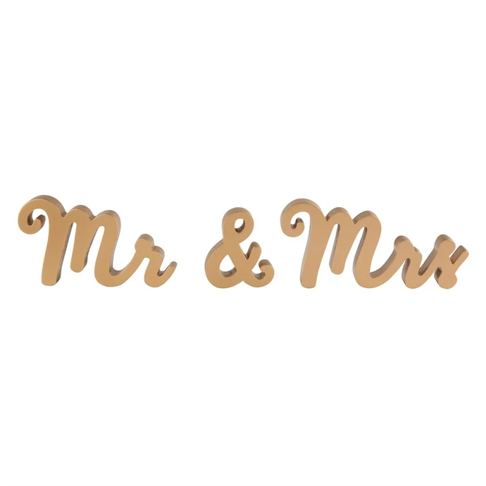 sass & belle / Dekoratívny zlatý nápis Mr & Mrs