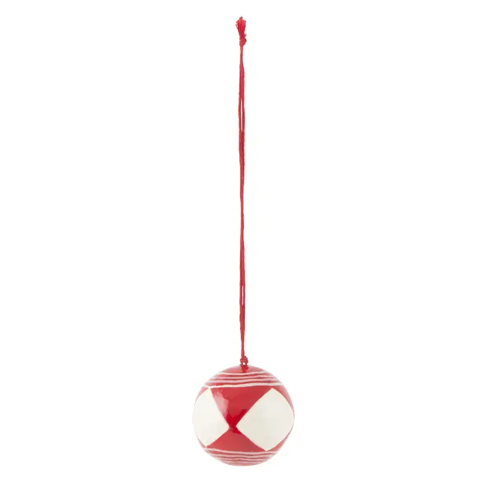 IB LAURSEN / Vianočná ozdoba Red/white ball