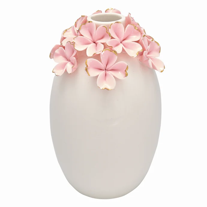 GREEN GATE / Keramická váza Flower Pale Pink