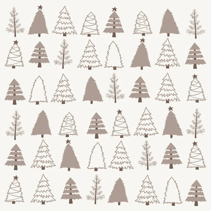 IB LAURSEN / Papierové servítky Christmas Trees