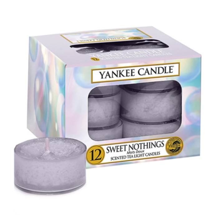 Yankee Candle / Čajové sviečky Yankee Candle 12ks - Sweet Nothings