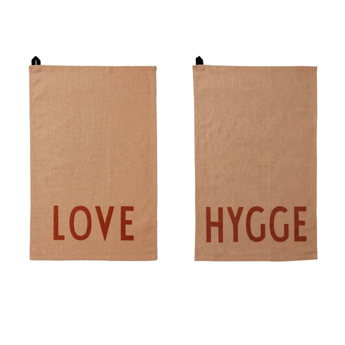 DESIGN LETTERS / Utierky Love Hygge - set 2 ks