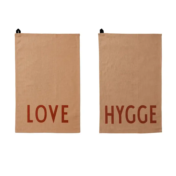 DESIGN LETTERS / Utierky Love Hygge – set 2 ks