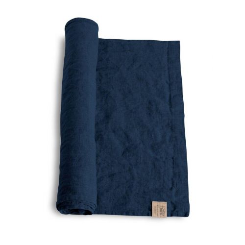Lovely Linen / Lněný běhoun Midnight Blue 47×150 cm