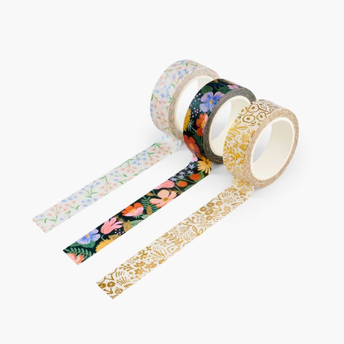 Rifle Paper Co. / Designová papírová páska Strawberry Fields - set 3 ks