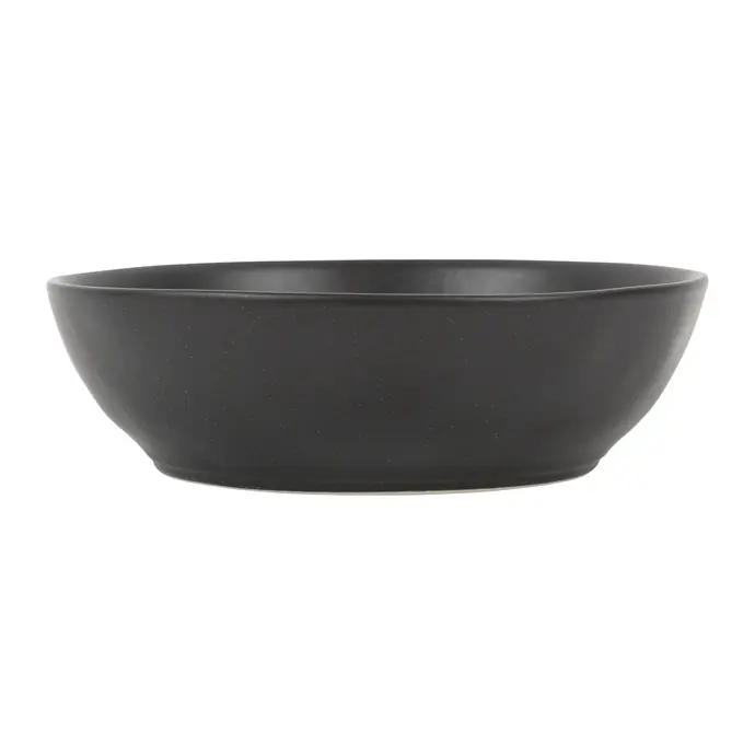 CÔTÉ TABLE / Kameninový hlboký tanier Ingrid Noir 18,5 cm