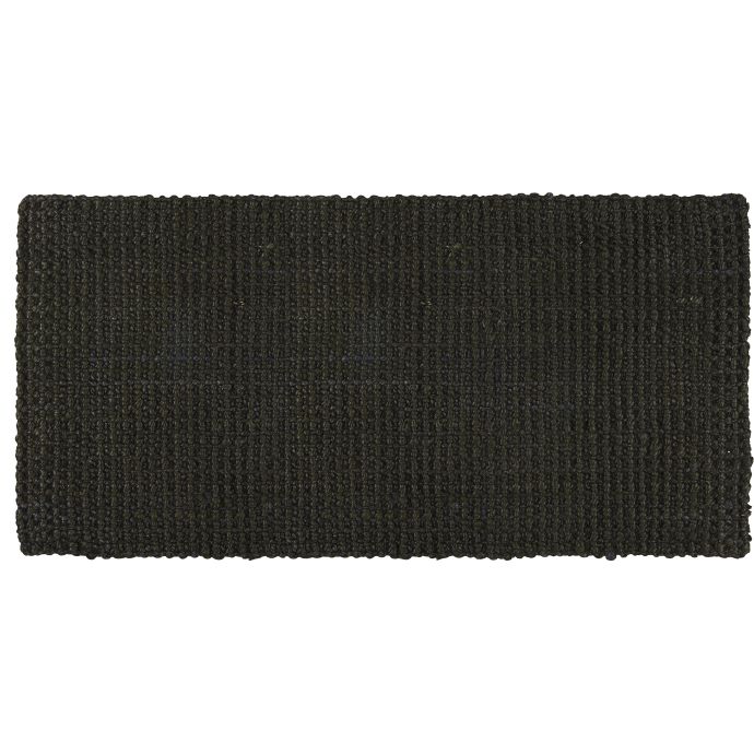 IB LAURSEN / Jutová rohožka Rubber Black 120x60 cm