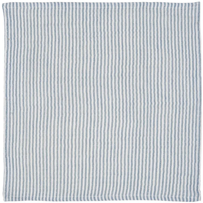IB LAURSEN / Bavlněný ubrousek Blue Stripes Double Weaving