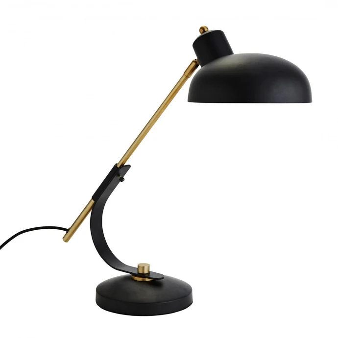 MADAM STOLTZ / Stolní lampa Matt Black/Brass