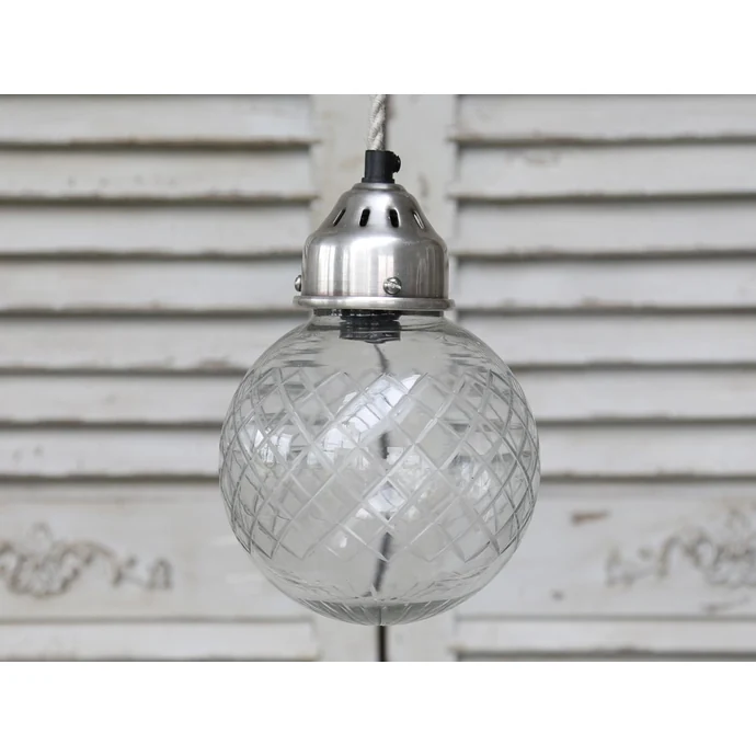 Chic Antique / Stropná lampa Ball glass