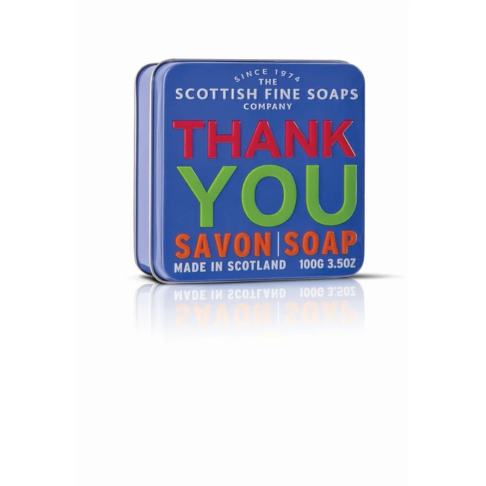 SCOTTISH FINE SOAPS / Mydlo v plechovej krabičke - Ďakujem