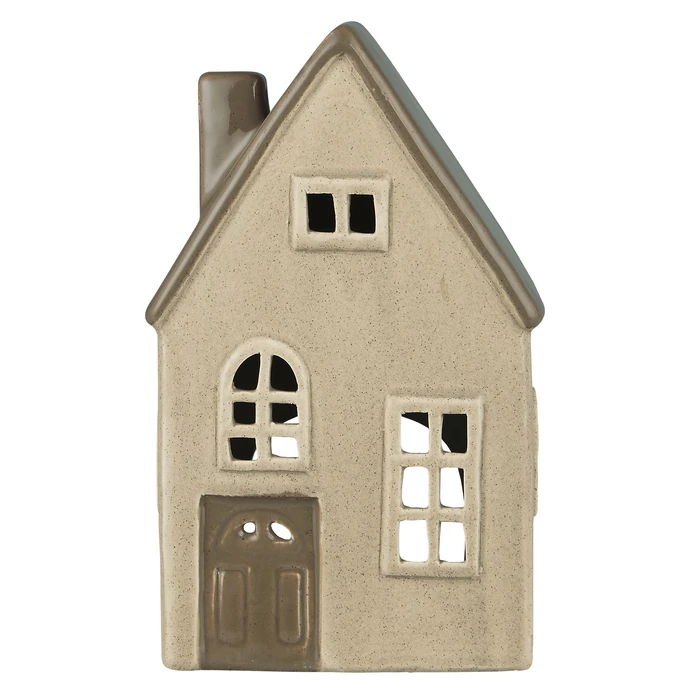 Ib Laursen / Keramický svícen House Plain Facade 19 cm