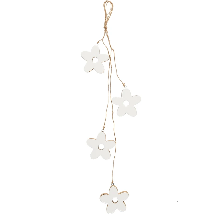 Ib Laursen / Závěsná dekorace Flowers White 1 m