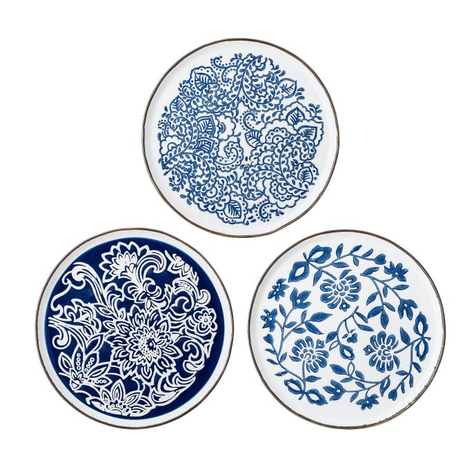 Bloomingville / Keramický obědový talíř Molly Blue Plate 24 cm