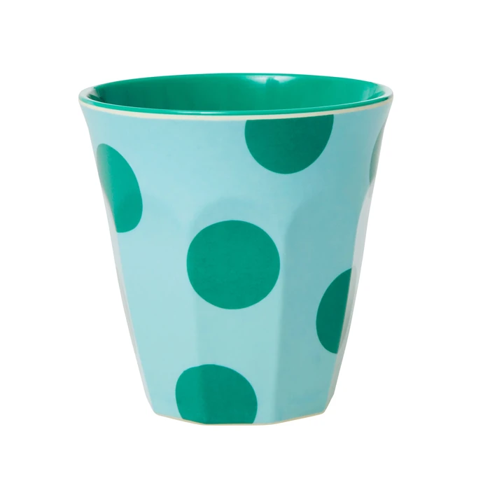 rice / Melaminový šálek Mint Green Dots 250 ml