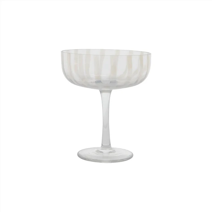 OYOY / Poháre na šampanské Mizu Glass - set 2 ks