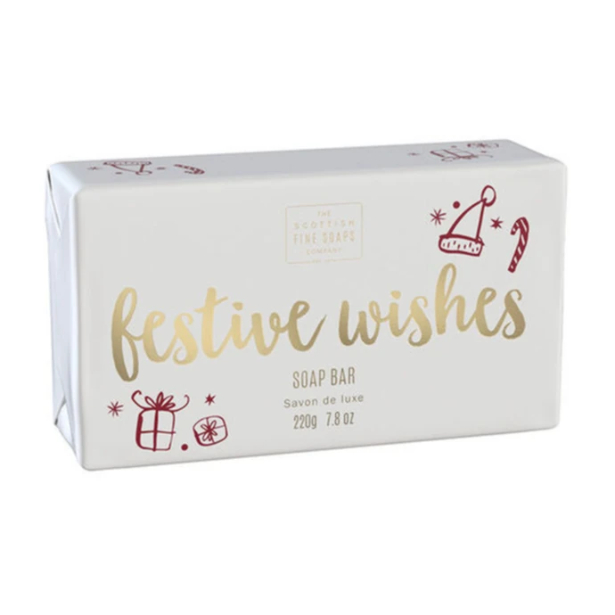 SCOTTISH FINE SOAPS / Vánoční tuhé mýdlo Festive Wishes 220g