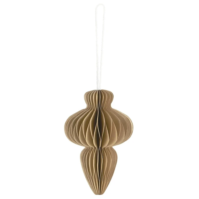 Ib Laursen / Papierová vianočná ozdoba Folded Beige