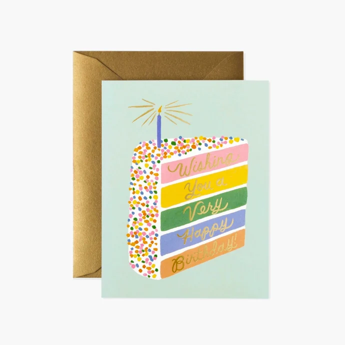 Rifle Paper Co. / Narodeninové blahoželanie Cake Slice