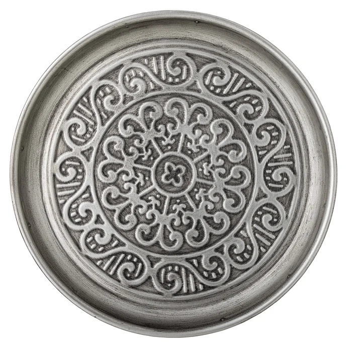 Bloomingville / Dekorativní tác Maze Silver Metal 33 cm