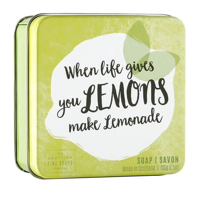 SCOTTISH FINE SOAPS / Mydlo v plechovej krabičke Lemons 100 g