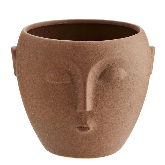 MADAM STOLTZ / Obal na kvetináč Terracotta Face 12 cm