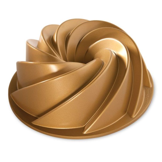 Nordic Ware / Hliníková forma na bábovku Gold Heritage ⌀ 26 cm