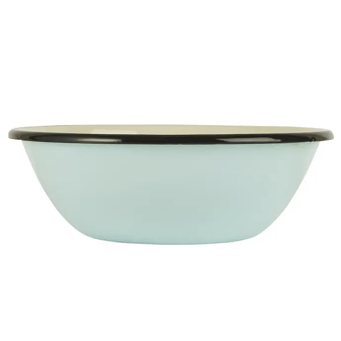 Ib Laursen / Smaltovaná miska Light Blue 16,5 cm