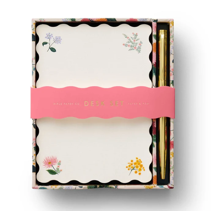 Rifle Paper Co. / Luxusní sada poznámkových papírů + pero Dahlia