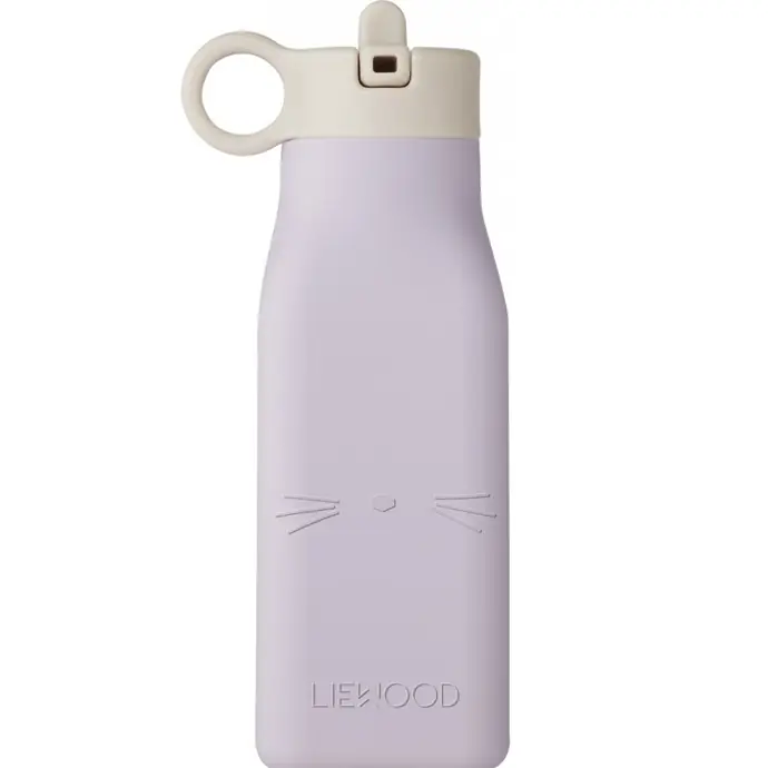 LIEWOOD / Dětská lahev Warren Bottle Cat Light Lavender 350ml