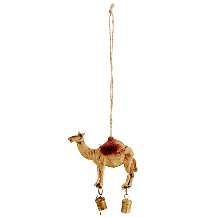 MADAM STOLTZ / Závesná vianočná dekorácia Camel Antique Gold