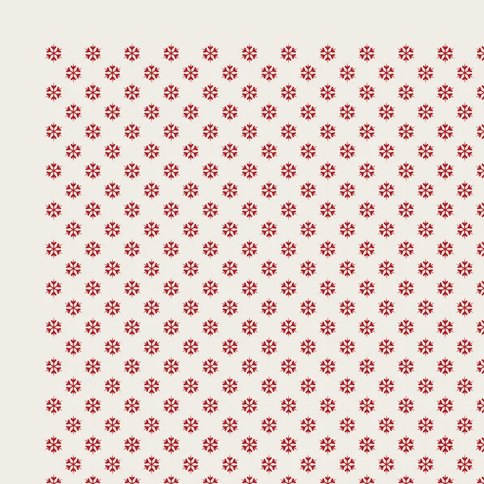 IB LAURSEN / Papierové servítky Red Snowflake - 20ks
