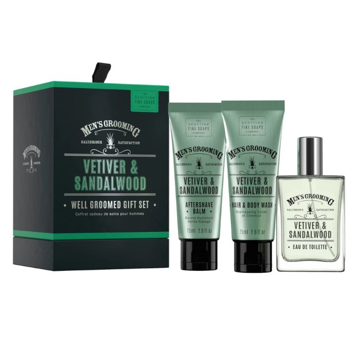 SCOTTISH FINE SOAPS / Pánská dárková sada Vetiver a santalové dřevo