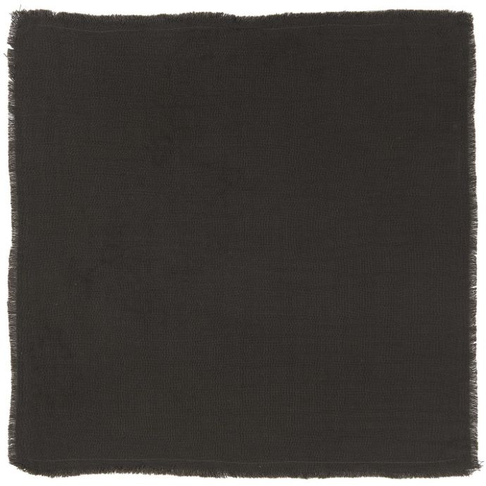 IB LAURSEN / Bavlnený obrúsok Double Weaving Anthracite 40x40cm