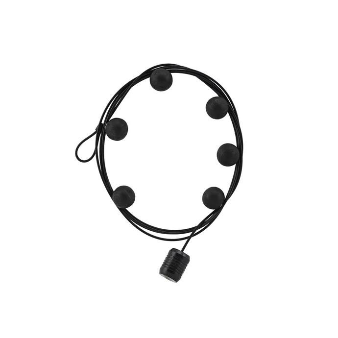 House Doctor / Magnetický držák na fotky Cable Black 150 cm