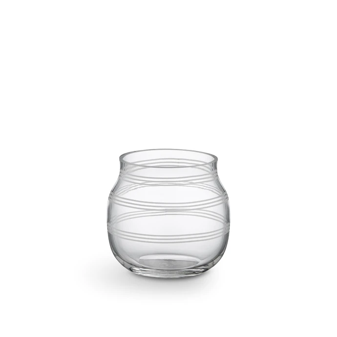KÄHLER / Sklenený svietnik / váza Omaggio Transparent 7,5 cm