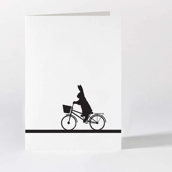 HAM / Černobílé přání City Bike Rabbit