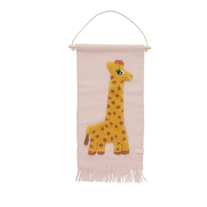 OYOY / Závesný koberček Giraffe 70 x 32